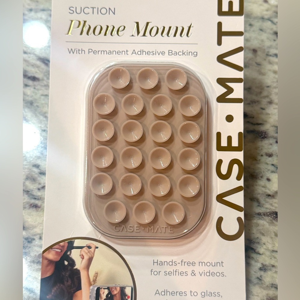 Case-Mate Suction Phone Mount - Beige